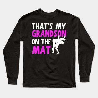 Wrestling Grandma Funny Grandmother Wrestle Season Long Sleeve T-Shirt